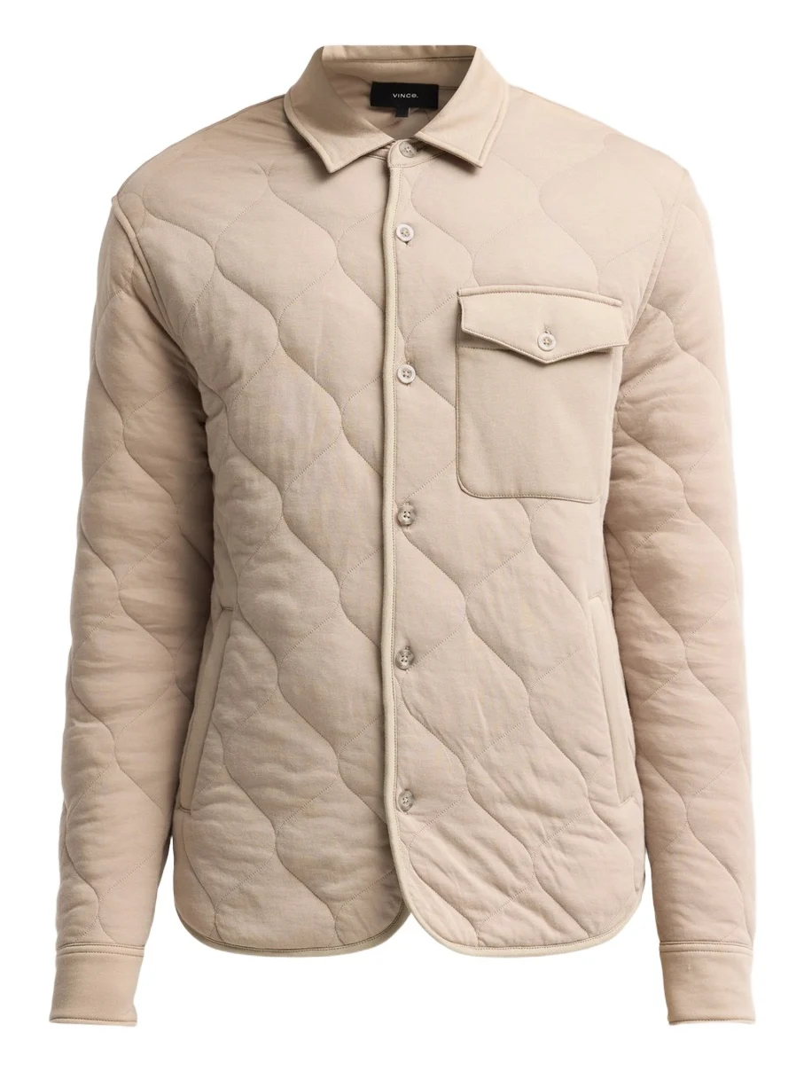 Men's Cotton Quilted Shirt Jacket