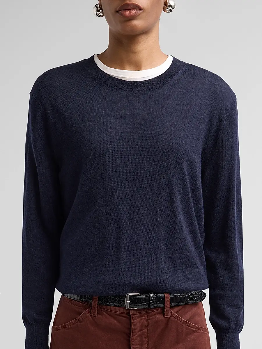 Nili Lotan Women's Verit Cashmere-Silk Sweater | Thumbnail 5 Nili Lotan Women's Verit Cashmere-Silk Sweater | Thumbnail 5