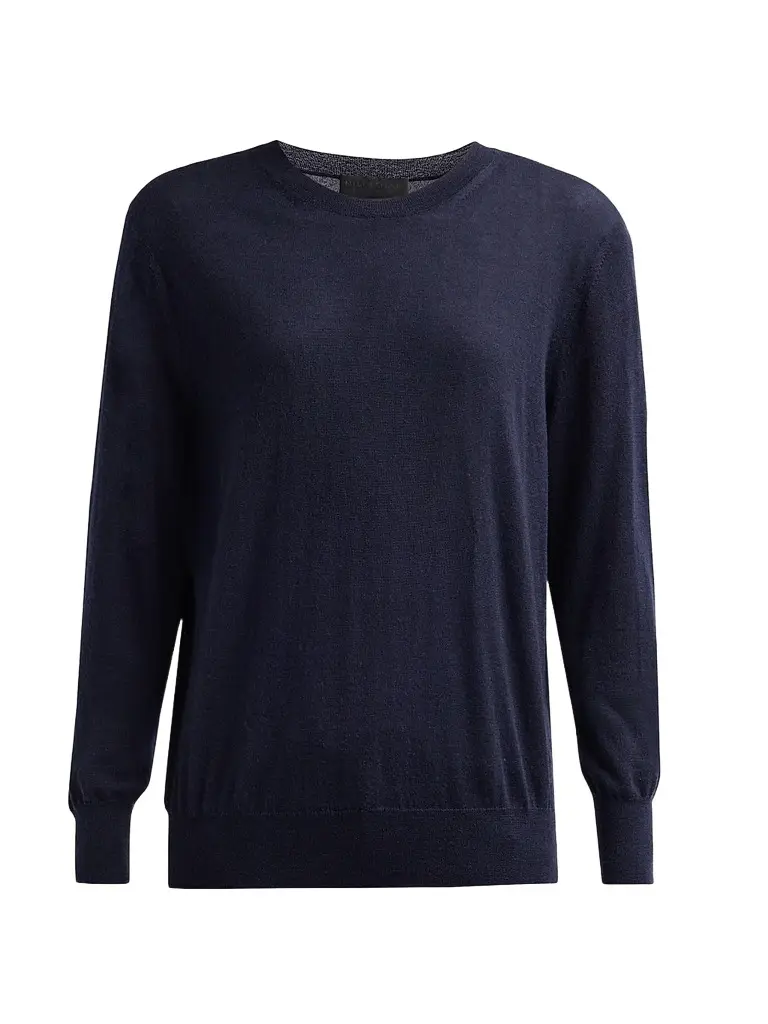 Nili Lotan Women's Verit Cashmere-Silk Sweater - Midnight | Image 1 Nili Lotan Women's Verit Cashmere-Silk Sweater - Midnight | Image 1