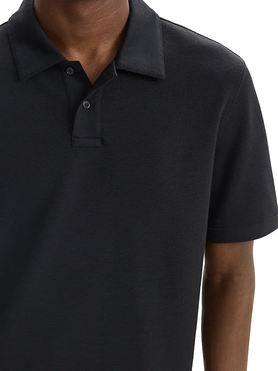 Theory Men's Delroy Cotton-Blend Polo Shirt | Thumbnail 4 Theory Men's Delroy Cotton-Blend Polo Shirt | Thumbnail 4
