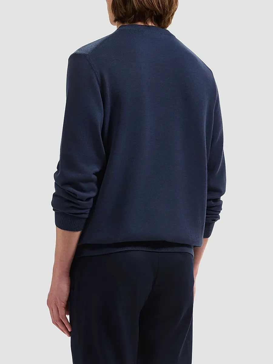 Bugatchi Men's Geometric Cotton Crewneck Sweater | Thumbnail 3 Bugatchi Men's Geometric Cotton Crewneck Sweater | Thumbnail 3