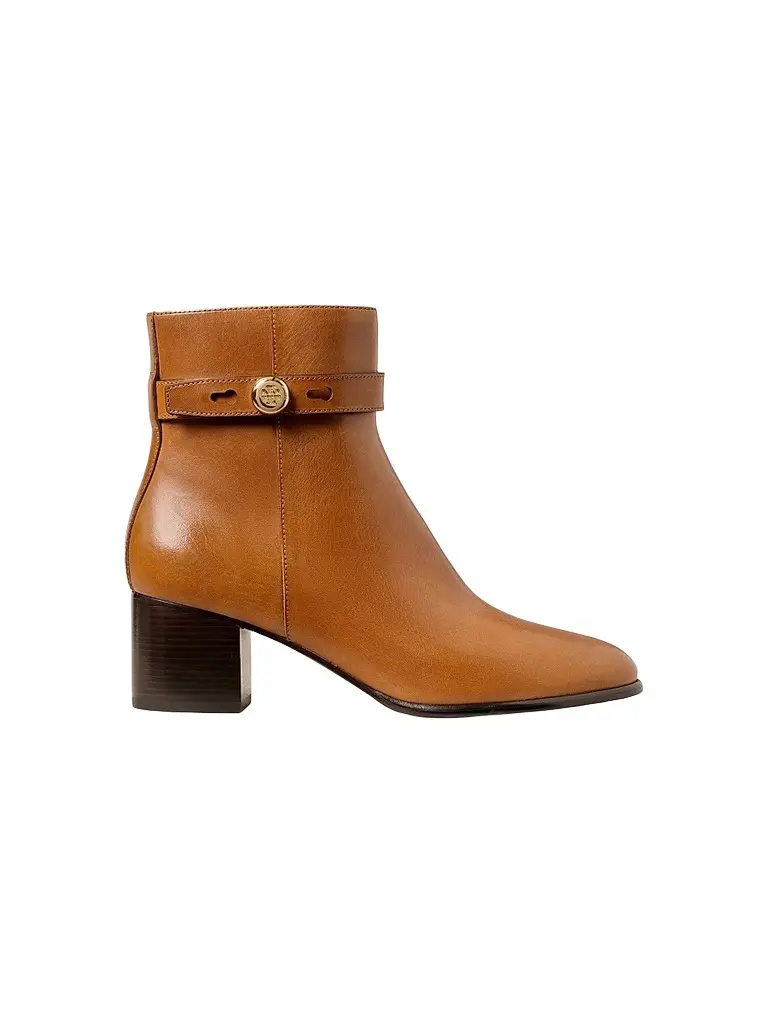 Tory Burch Women's Romy 50MM Leather Ankle Boots