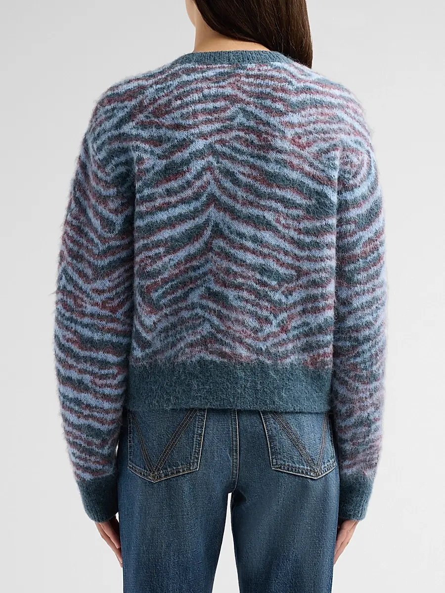 3.1 Phillip Lim Women's Tiger Wool-Blend Crewneck Cardigan | Thumbnail 3 3.1 Phillip Lim Women's Tiger Wool-Blend Crewneck Cardigan | Thumbnail 3