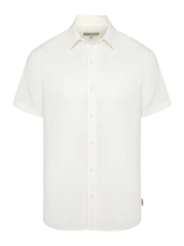 Men's Stretch Linen-Blend Short-Sleeve Shirt Men's Stretch Linen-Blend Short-Sleeve Shirt