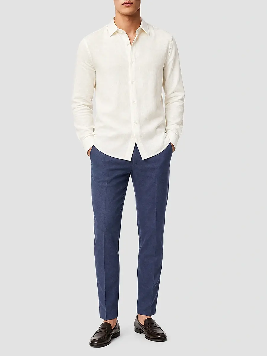 Onia Men's Stretch Linen-Blend Shirt | Thumbnail 2 Onia Men's Stretch Linen-Blend Shirt | Thumbnail 2