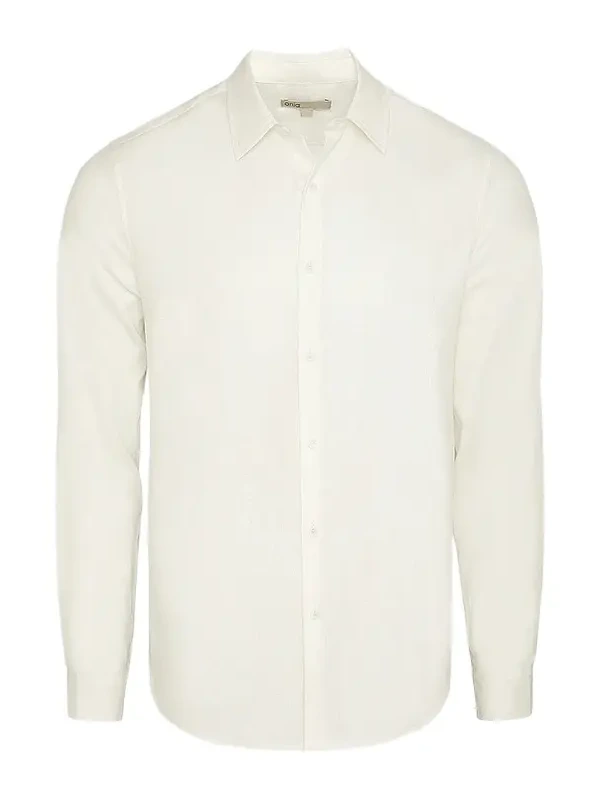 Men's Stretch Linen-Blend Shirt