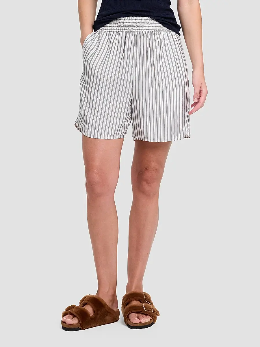 TWP Women's His Trunks Striped Silk Shorts | Thumbnail 2