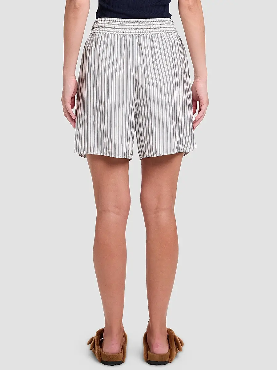 TWP Women's His Trunks Striped Silk Shorts | Thumbnail 3