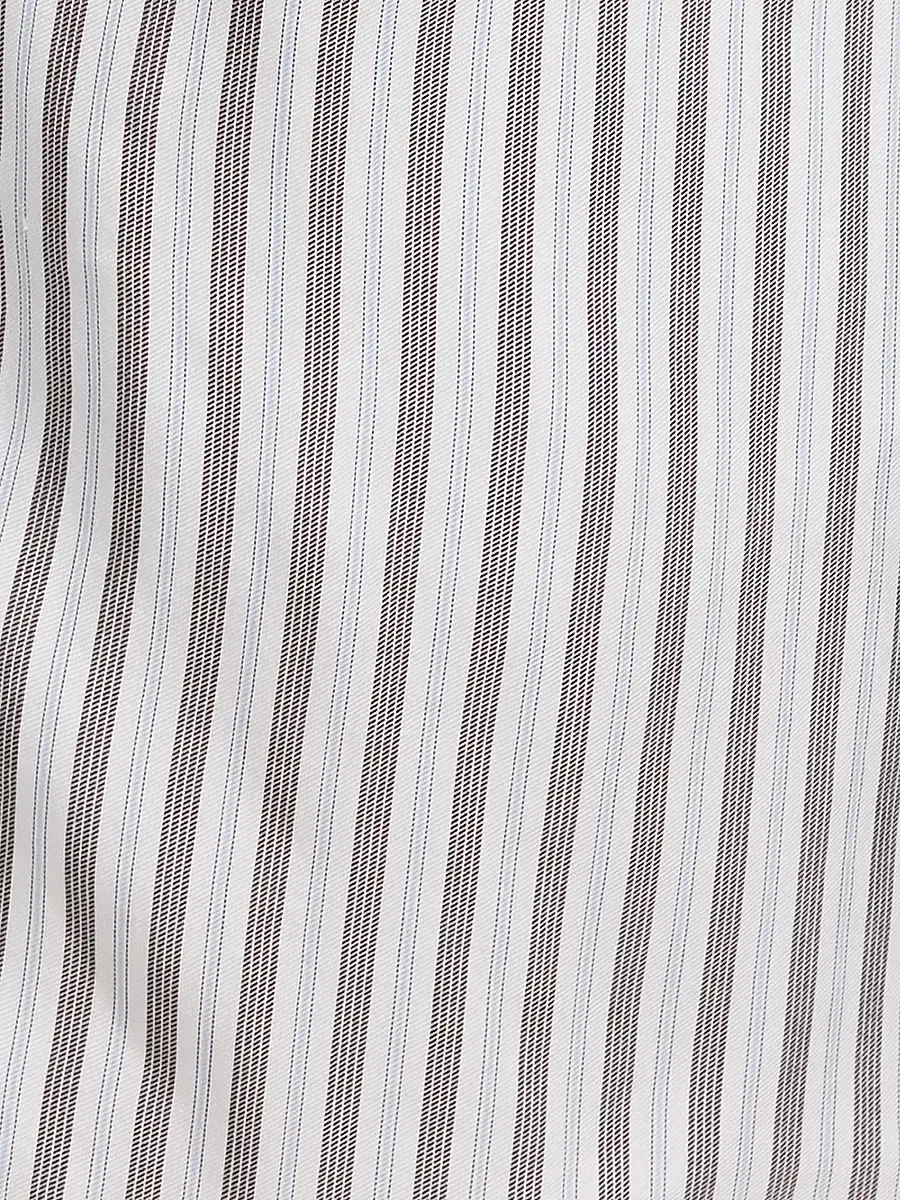 TWP Women's His Trunks Striped Silk Shorts | Thumbnail 5