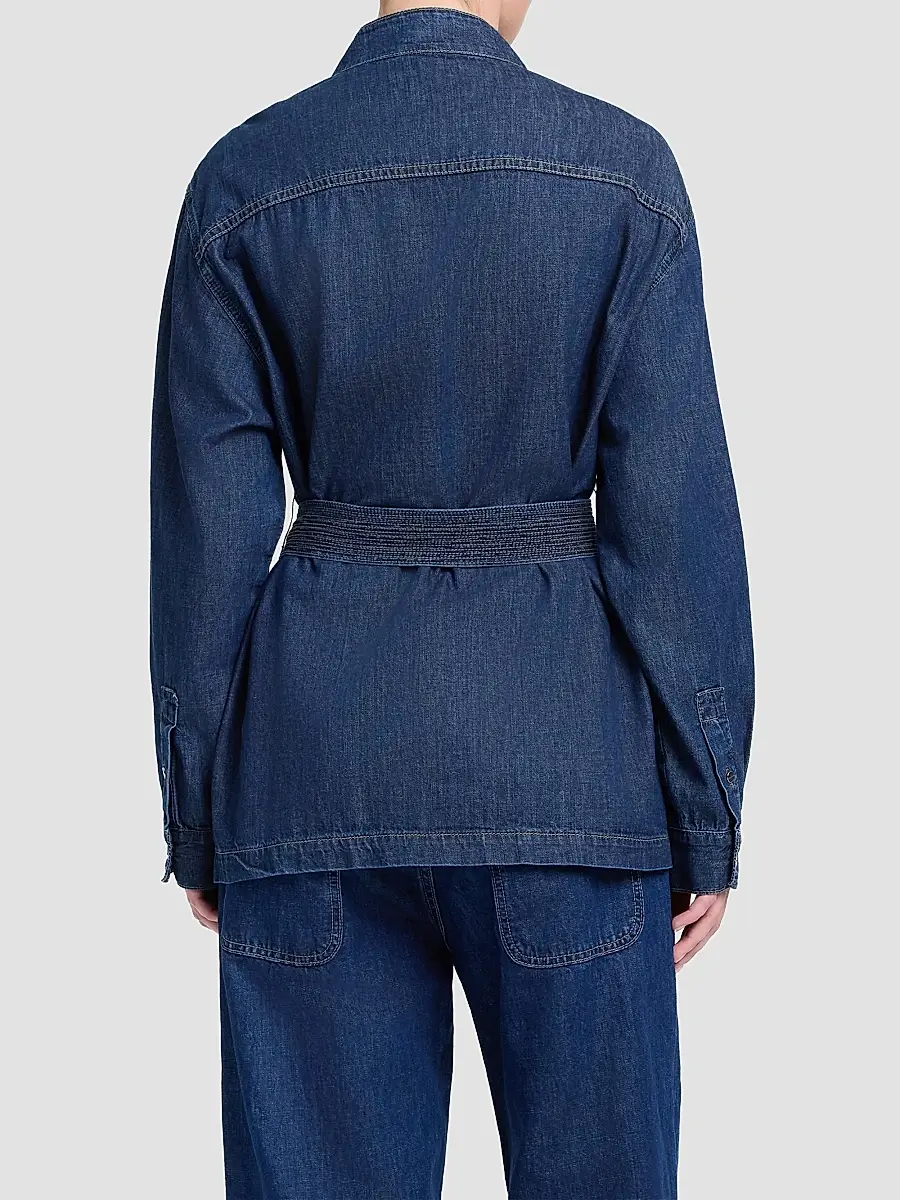 TWP Women's Denim Tamzin Belted Shirt | Thumbnail 3