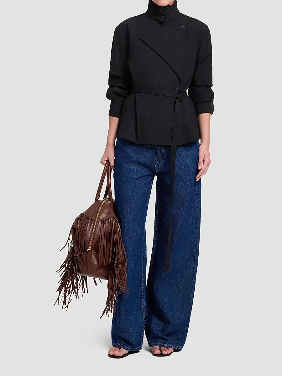 TWP Women's The Last Chapter Stretch-Wool Belted Jacket | Thumbnail 2 TWP Women's The Last Chapter Stretch-Wool Belted Jacket | Thumbnail 2