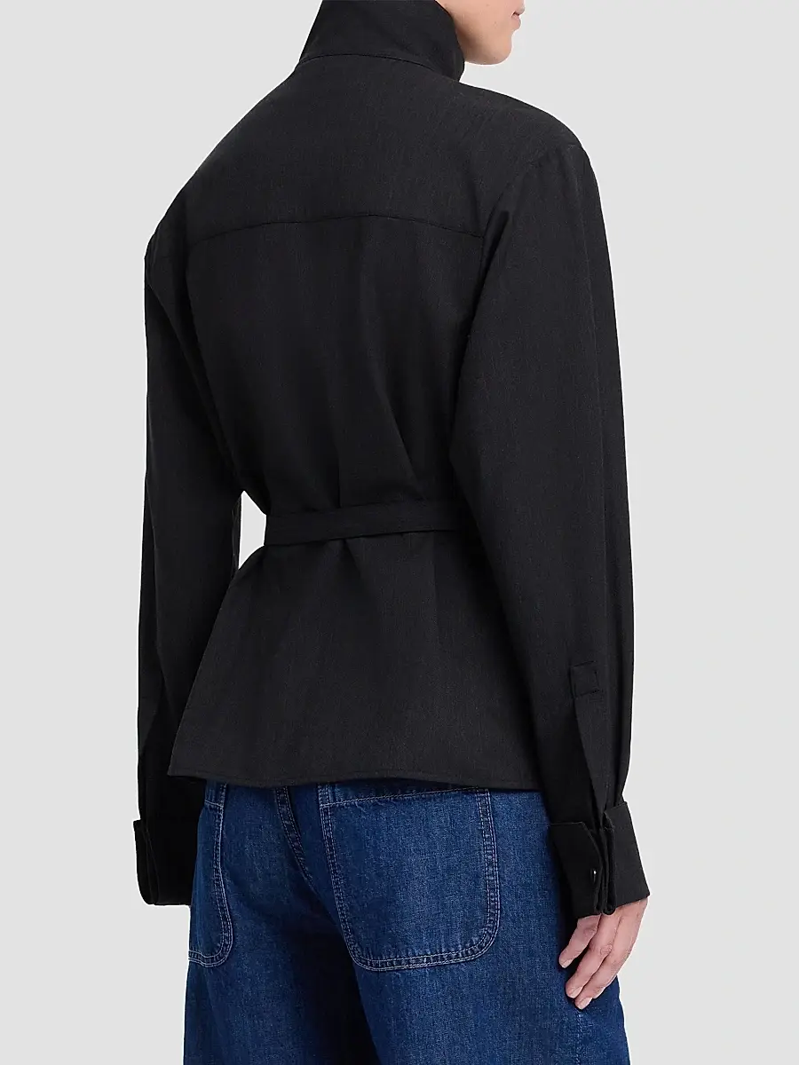 TWP Women's The Last Chapter Stretch-Wool Belted Jacket | Thumbnail 3 TWP Women's The Last Chapter Stretch-Wool Belted Jacket | Thumbnail 3