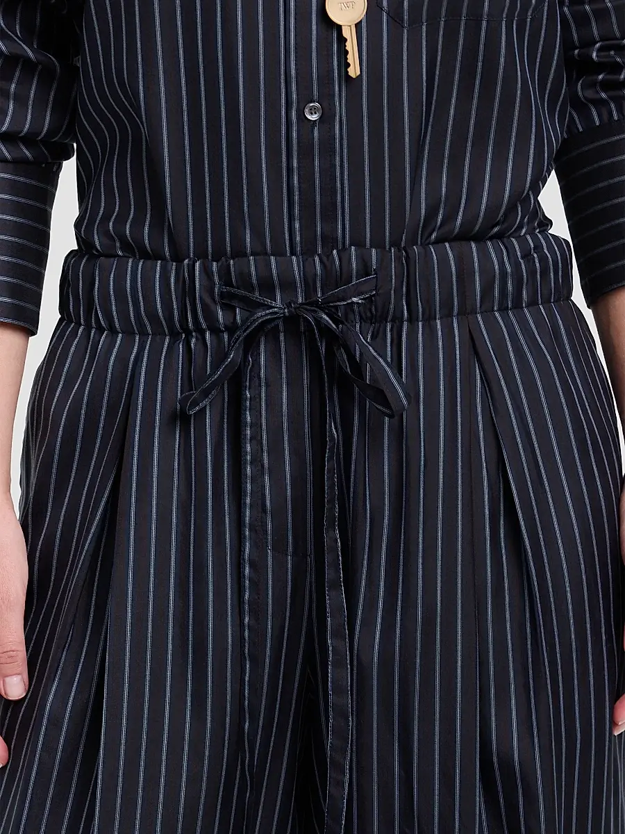 TWP Women's Striped Silk Pajama Pants | Thumbnail 5 TWP Women's Striped Silk Pajama Pants | Thumbnail 5