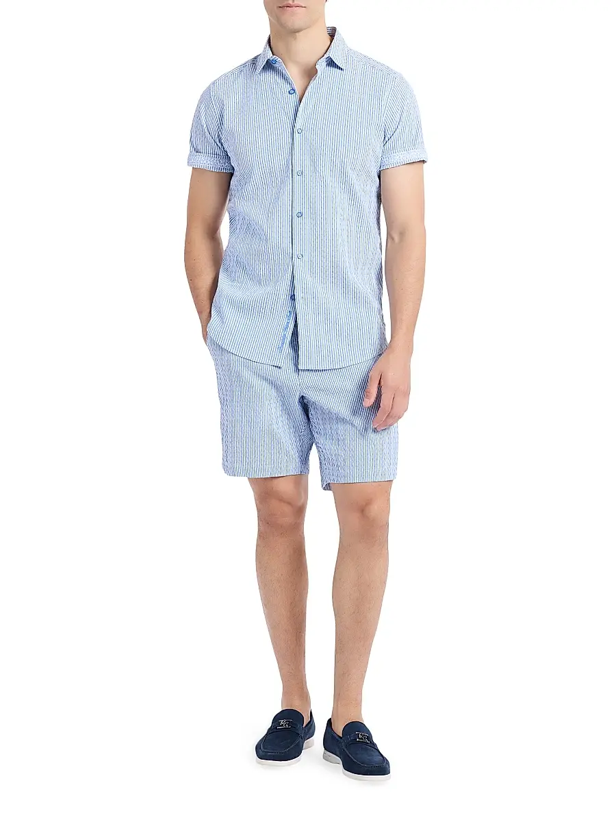 Robert Graham Men's Fornillo Striped Shorts | Thumbnail 2 Robert Graham Men's Fornillo Striped Shorts | Thumbnail 2