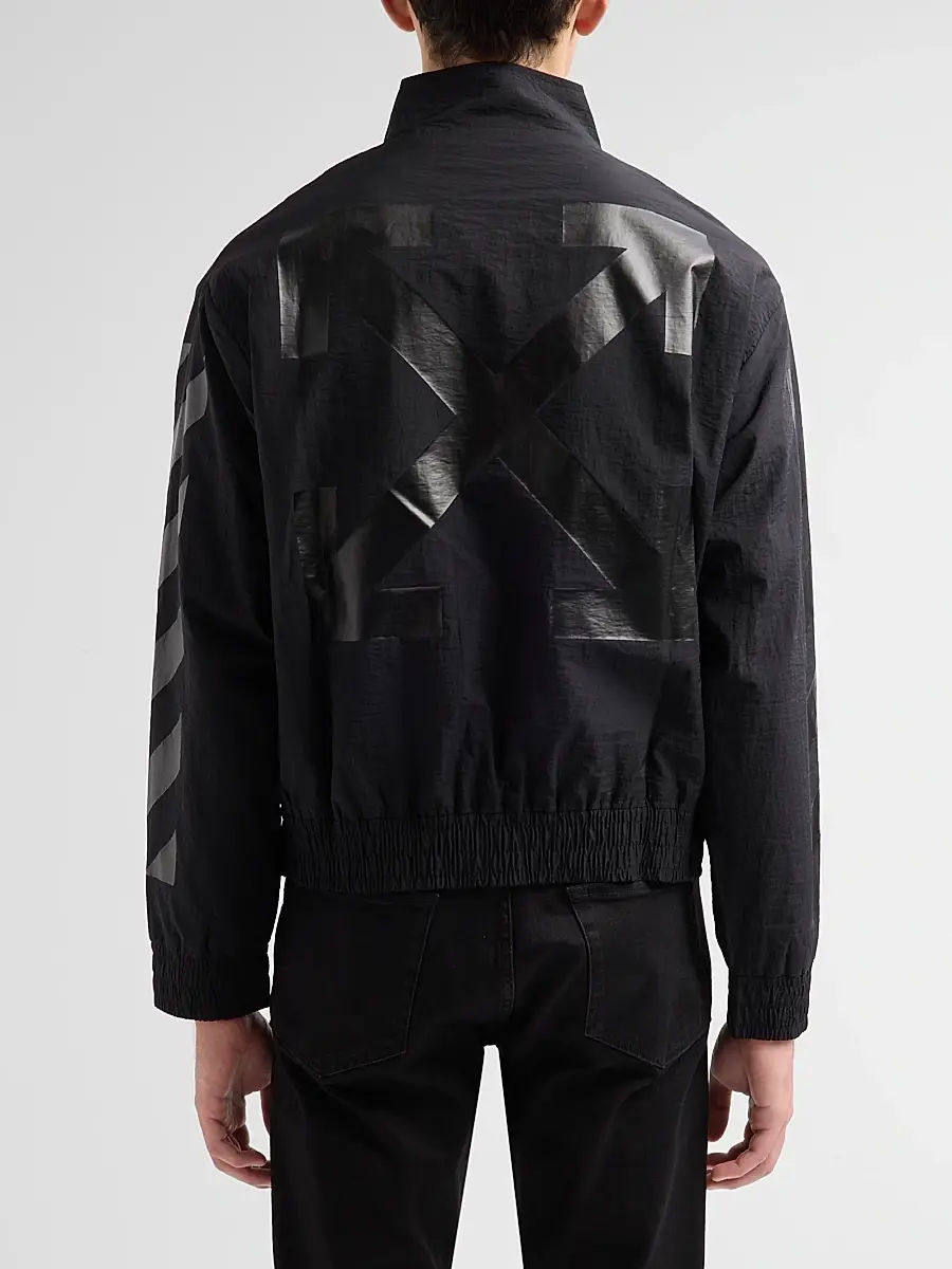 Off-White Men's Glossy Arrow Nylon Track Jacket | Thumbnail 3 Off-White Men's Glossy Arrow Nylon Track Jacket | Thumbnail 3
