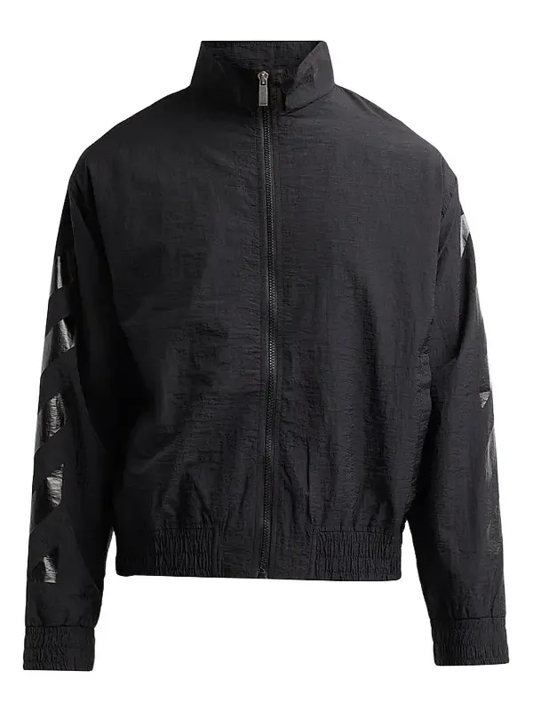 Men's Glossy Arrow Nylon Track Jacket