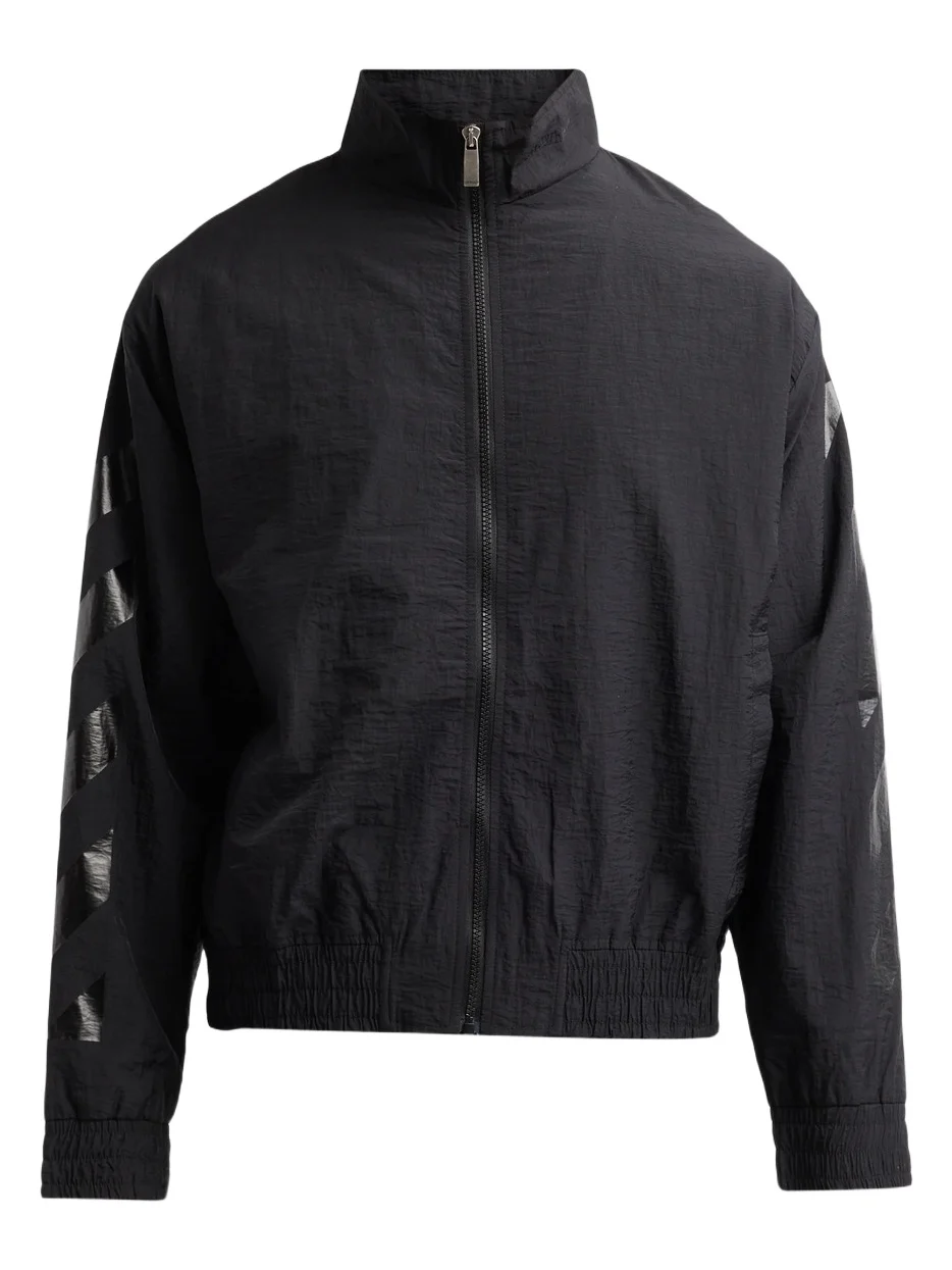 Men's Glossy Arrow Nylon Track Jacket Men's Glossy Arrow Nylon Track Jacket