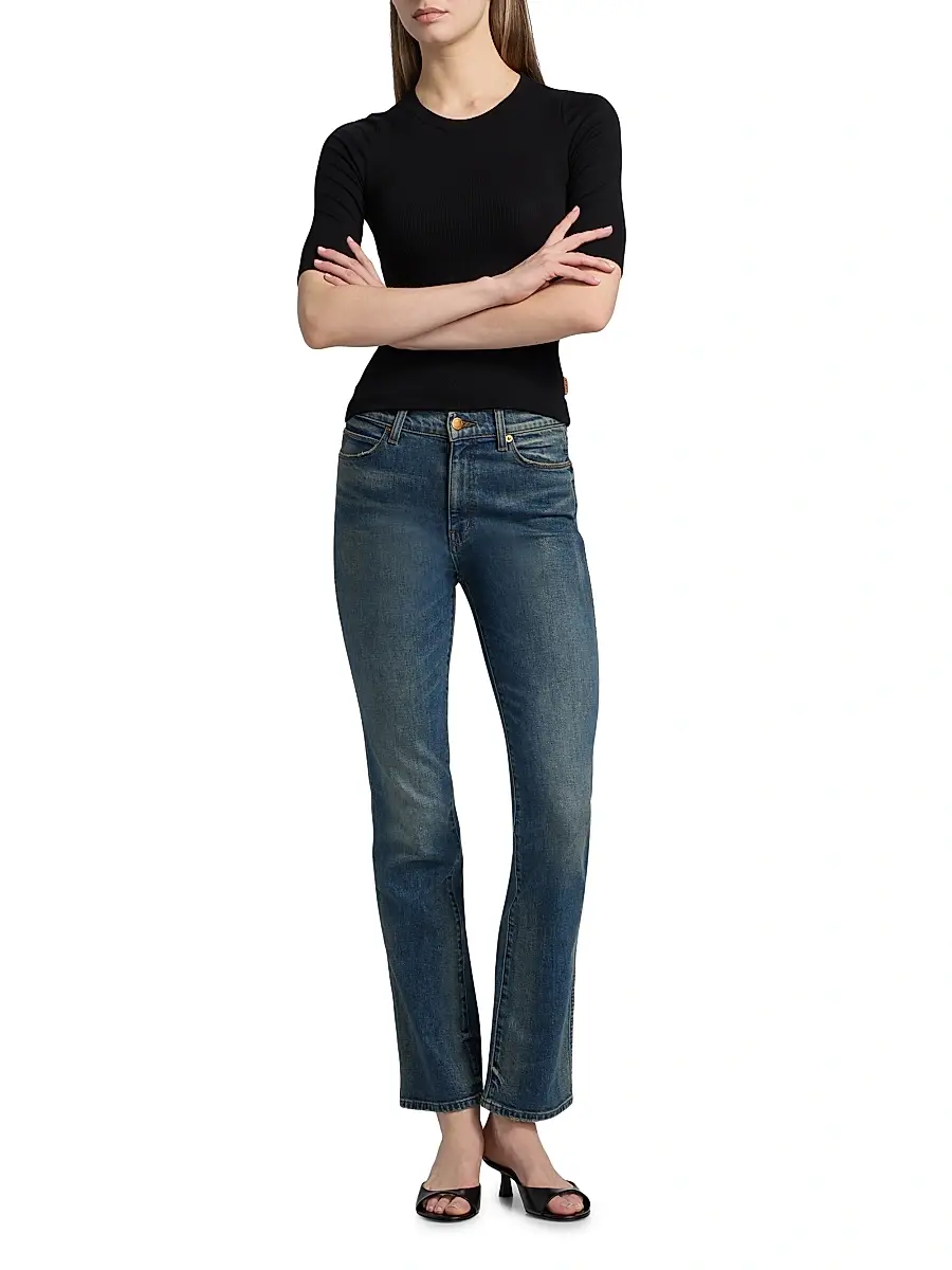 Jamie Haller Women's The Rib Elbow-Length Sleeve T-Shirt | Thumbnail 2 Jamie Haller Women's The Rib Elbow-Length Sleeve T-Shirt | Thumbnail 2