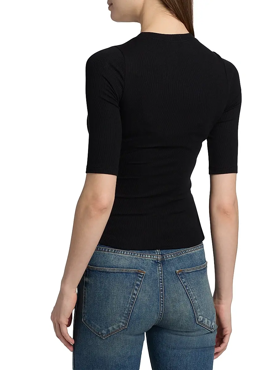 Jamie Haller Women's The Rib Elbow-Length Sleeve T-Shirt | Thumbnail 5 Jamie Haller Women's The Rib Elbow-Length Sleeve T-Shirt | Thumbnail 5