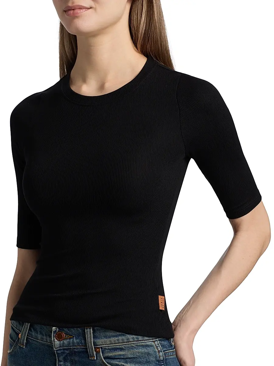 Jamie Haller Women's The Rib Elbow-Length Sleeve T-Shirt | Thumbnail 6 Jamie Haller Women's The Rib Elbow-Length Sleeve T-Shirt | Thumbnail 6