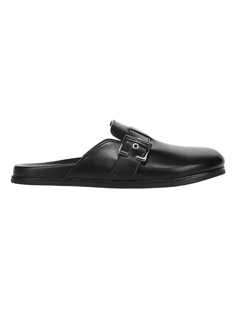 Vince Women's Leon 20MM Leather Mules - Black | Image 1 Vince Women's Leon 20MM Leather Mules - Black | Image 1