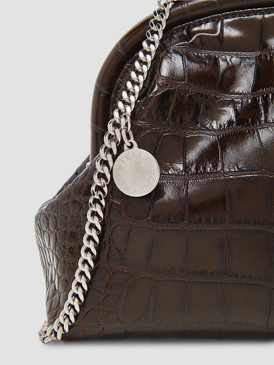Stella McCartney Women's Falabella Croc-Embossed Clutch | Thumbnail 6 Stella McCartney Women's Falabella Croc-Embossed Clutch | Thumbnail 6