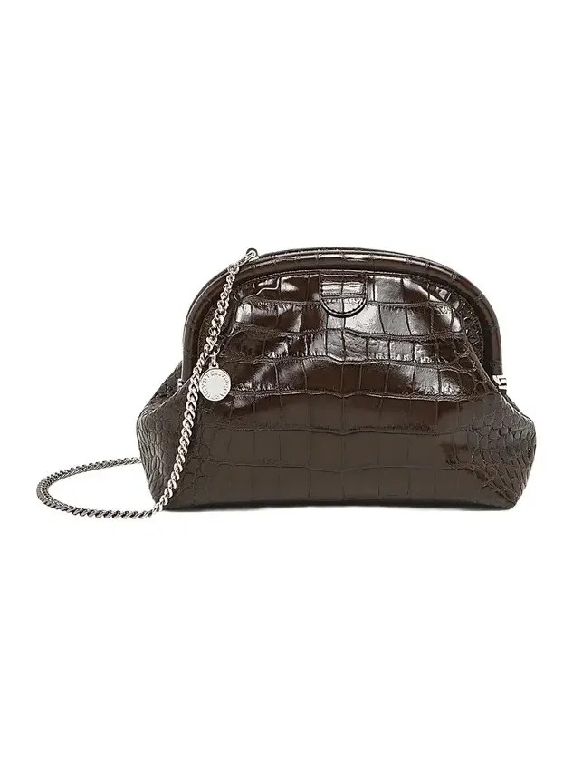 Women's Falabella Croc-Embossed Clutch Women's Falabella Croc-Embossed Clutch