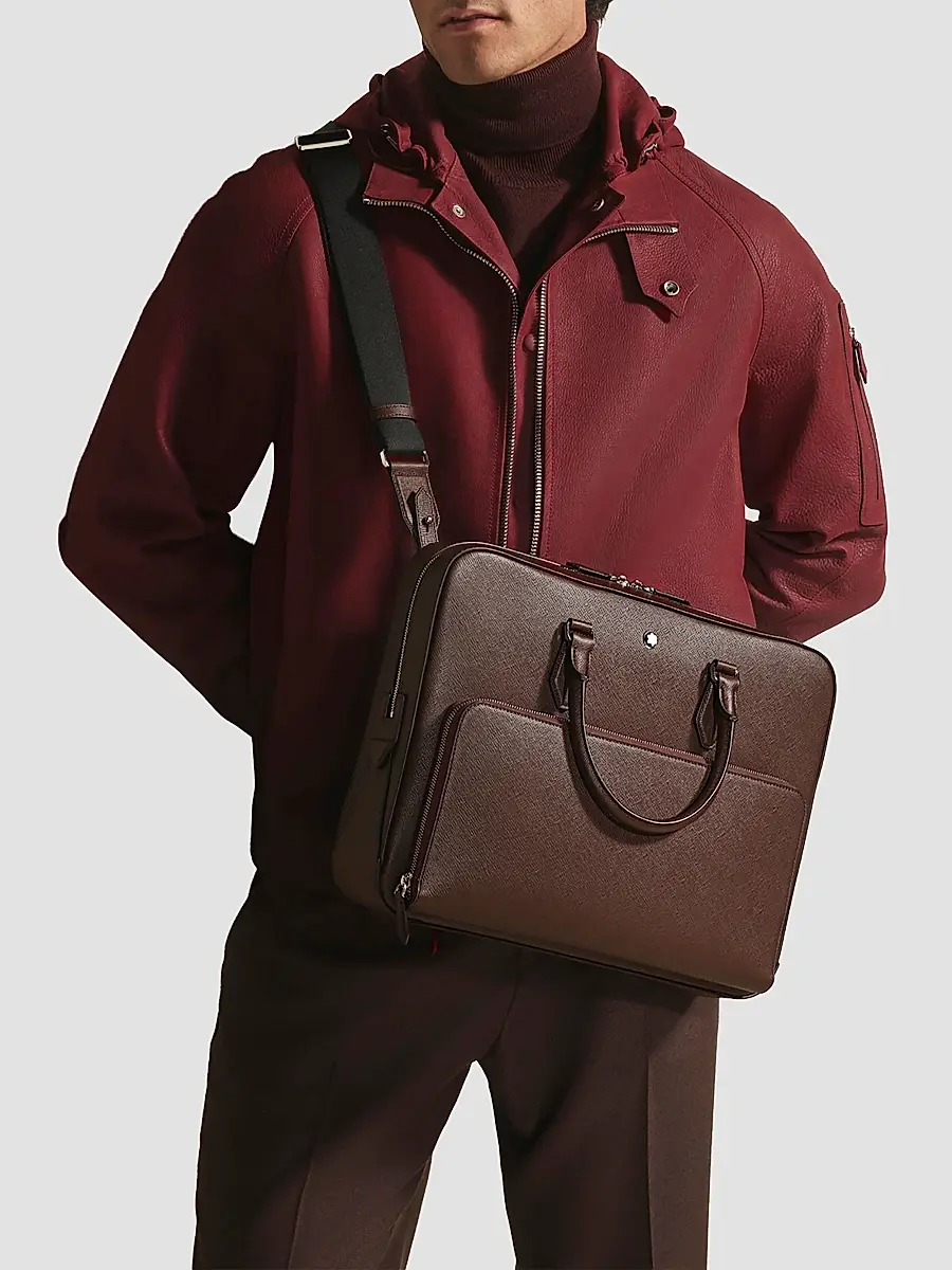 Montblanc Men's Sartorial Leather Document Case | Thumbnail 2 Montblanc Men's Sartorial Leather Document Case | Thumbnail 2