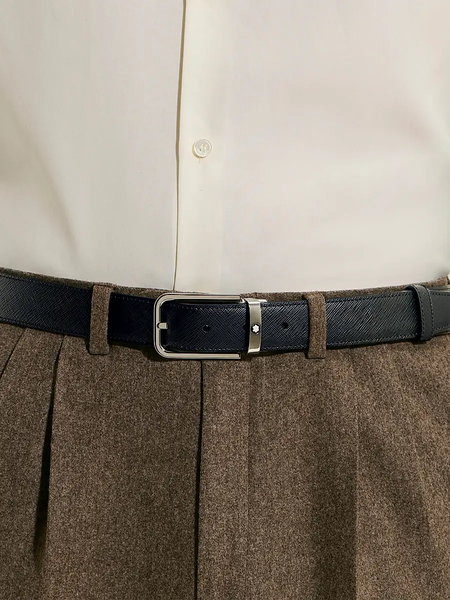 Montblanc Men's Reversible Leather Belt | Thumbnail 2 Montblanc Men's Reversible Leather Belt | Thumbnail 2