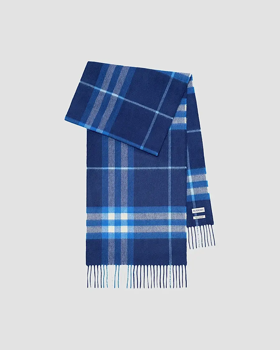 Burberry Men's Check Cashmere Scarf | Thumbnail 2 Burberry Men's Check Cashmere Scarf | Thumbnail 2