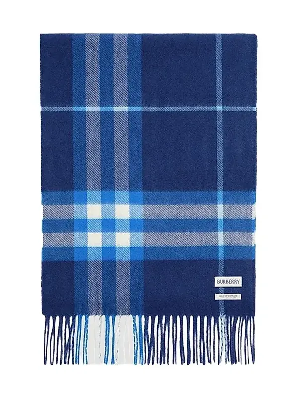 Burberry Men's Check Cashmere Scarf