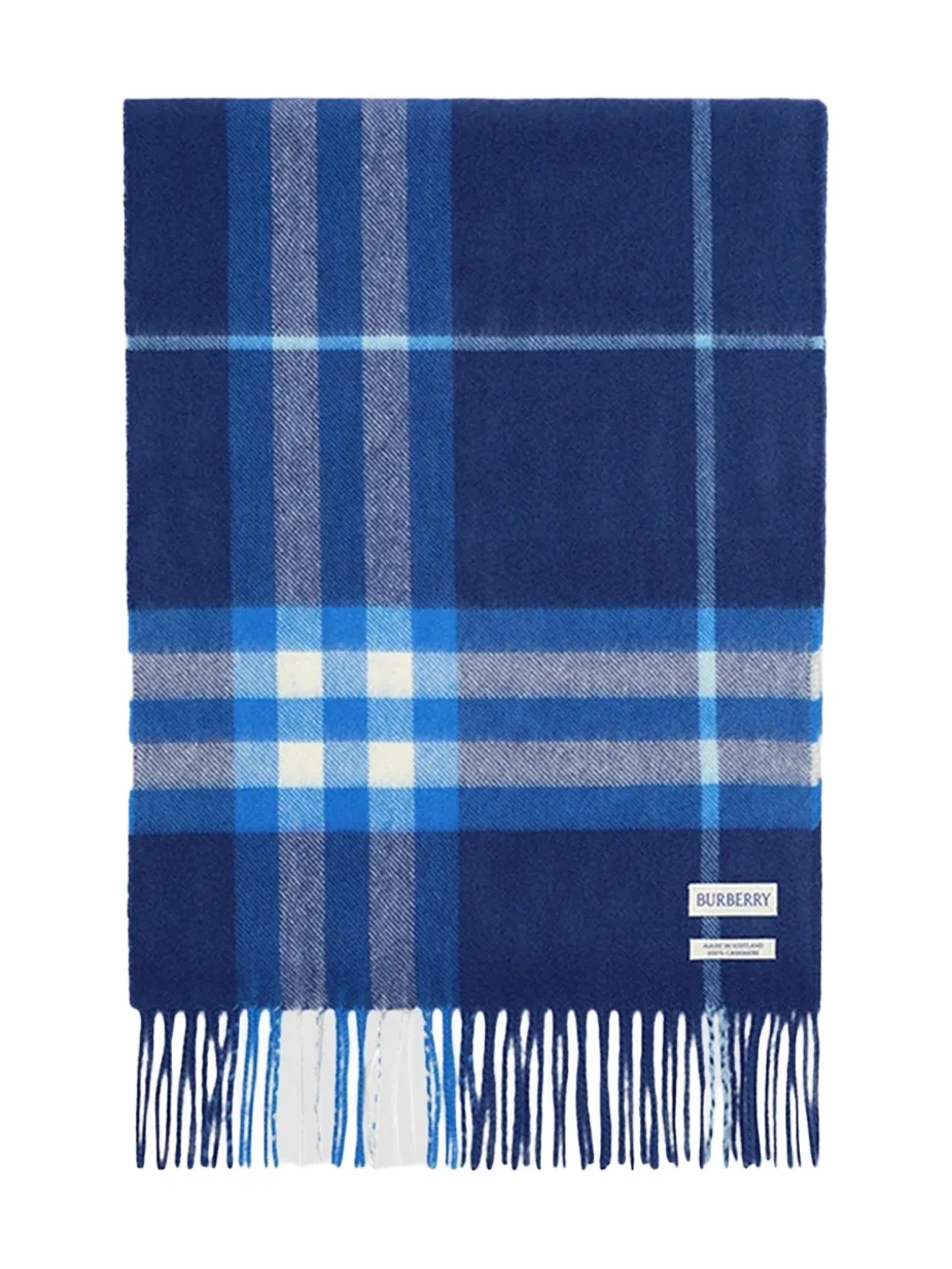 Burberry Men's Check Cashmere Scarf