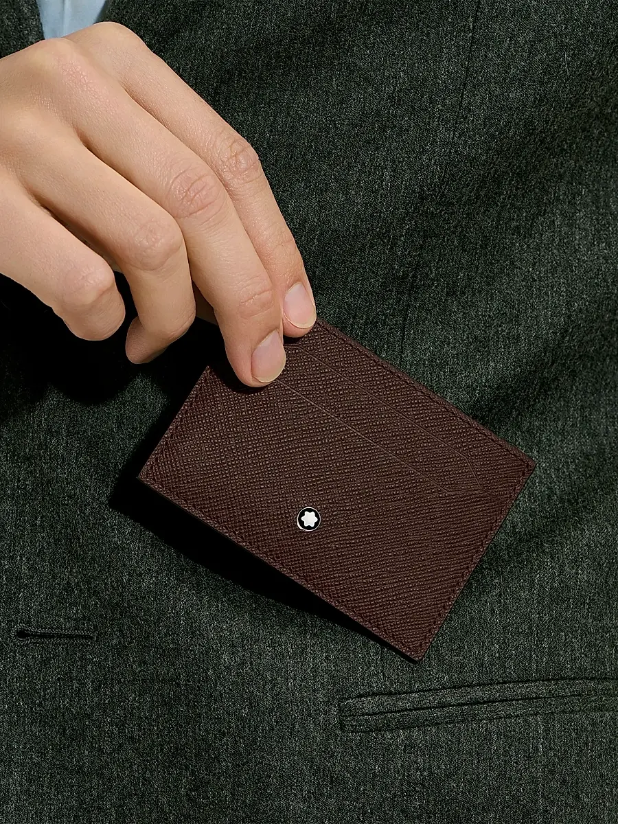 Montblanc Men's Sartorial Leather Card Holder | Thumbnail 2