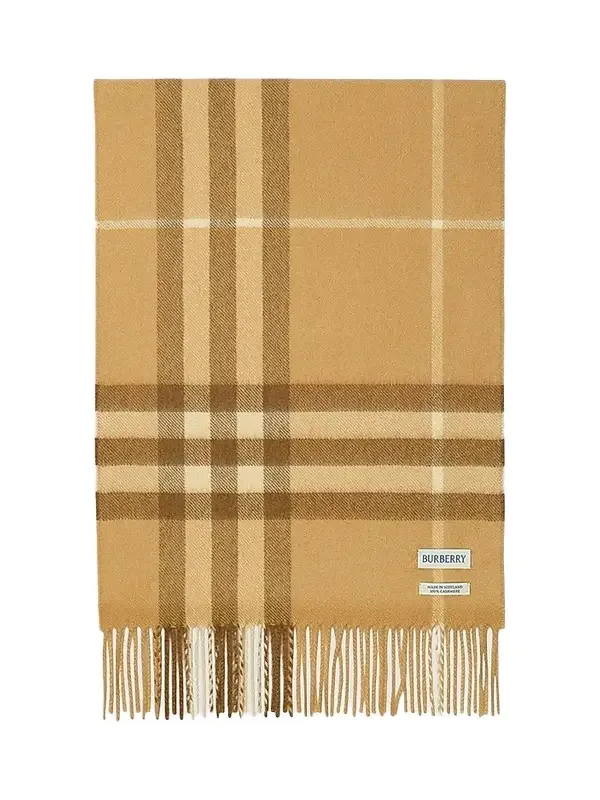 Burberry Men's Check Cashmere Scarf