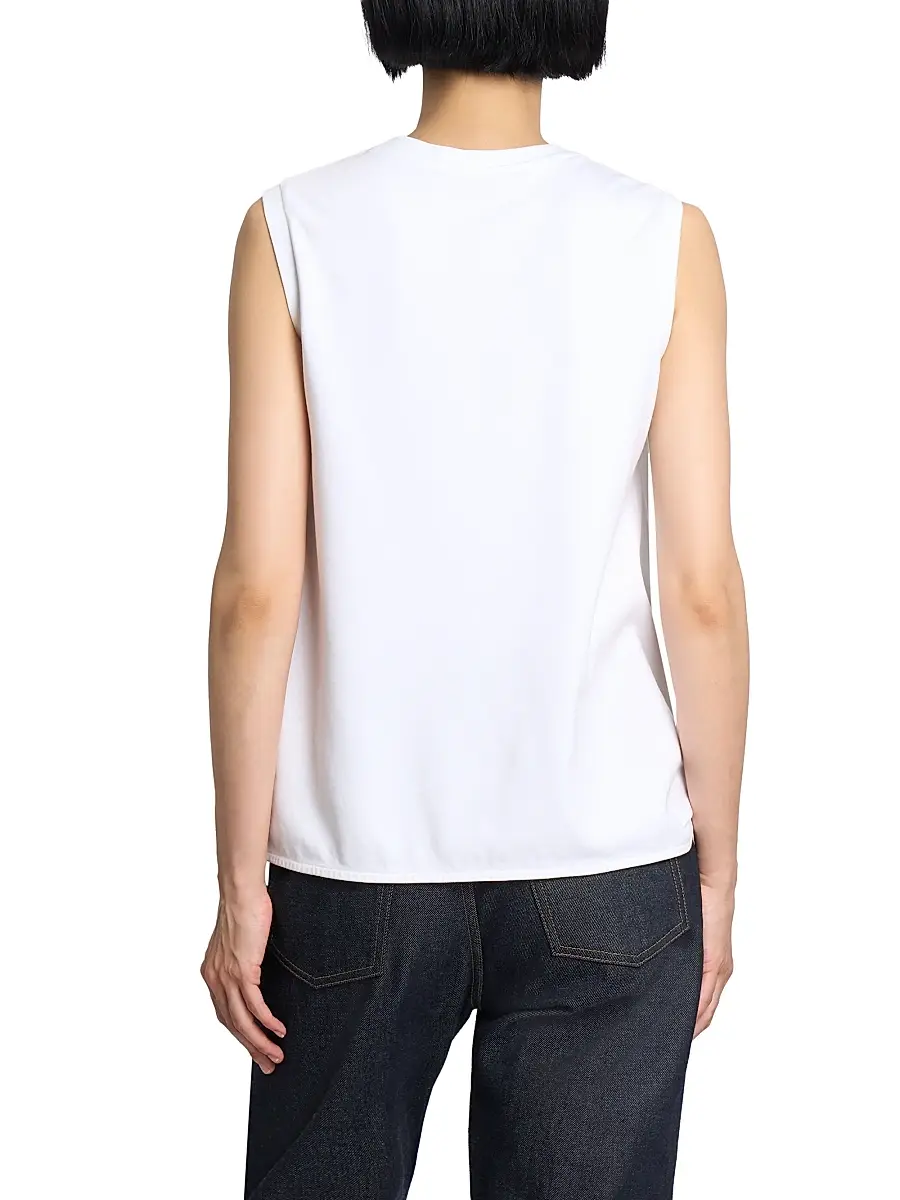 JW Anderson Women's Knotted-Hem Cotton Tank | Thumbnail 5 JW Anderson Women's Knotted-Hem Cotton Tank | Thumbnail 5