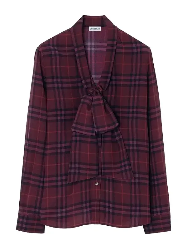 Women's Rhiannon Checked Silk Blouse
