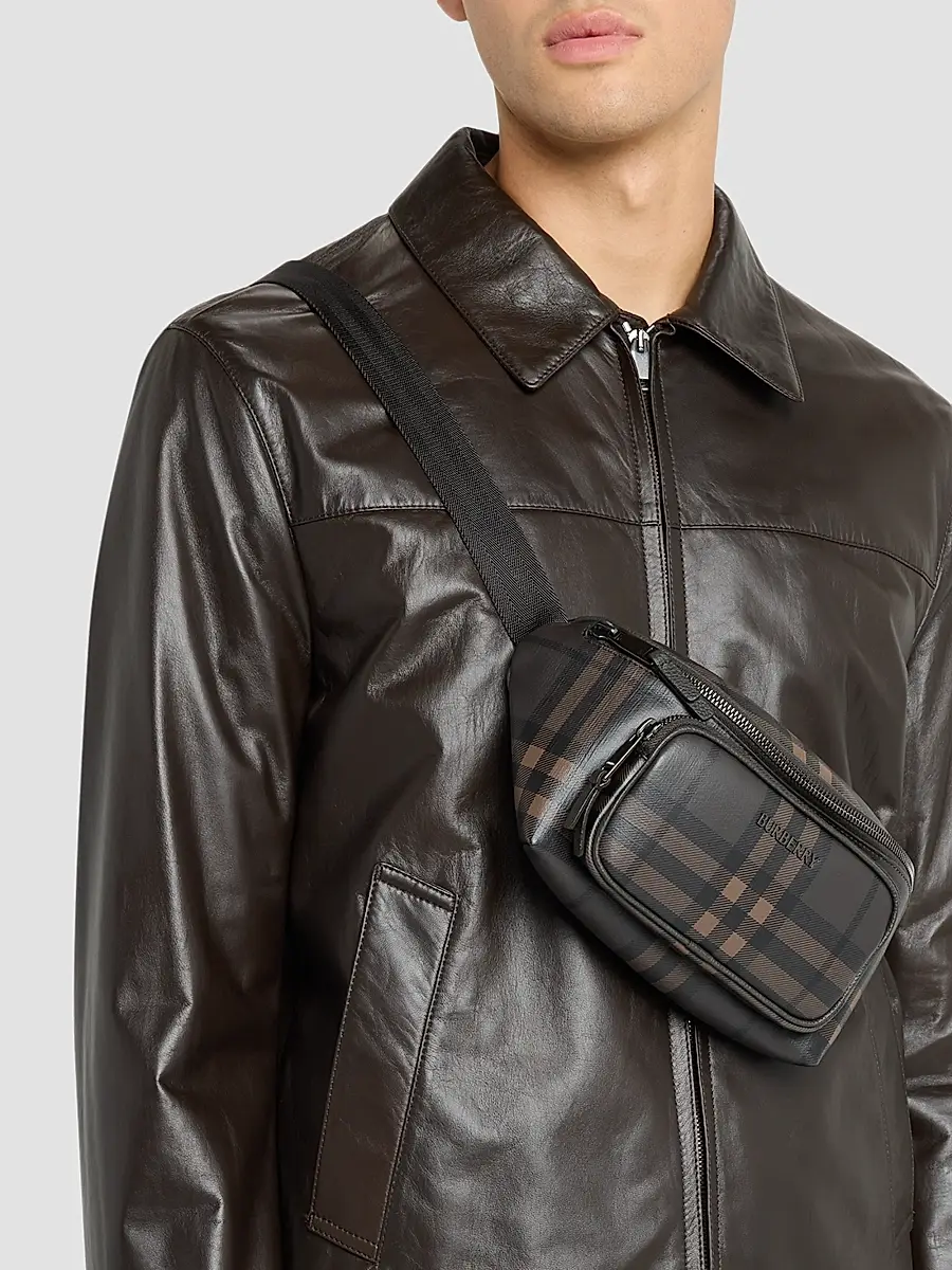 Burberry Men's City Check Belt Bag | Thumbnail 2 Burberry Men's City Check Belt Bag | Thumbnail 2