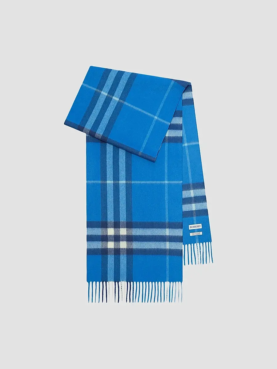 Burberry Men's Check Cashmere Scarf | Thumbnail 2