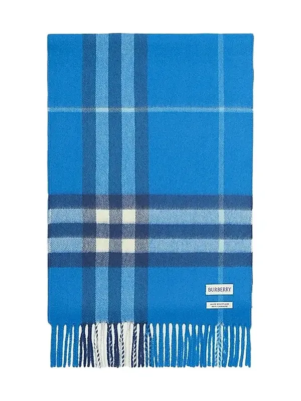 Burberry Men's Check Cashmere Scarf