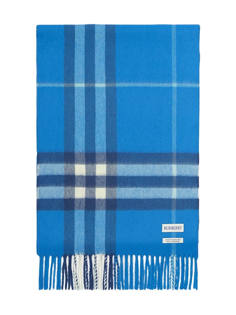 Burberry Men's Check Cashmere Scarf