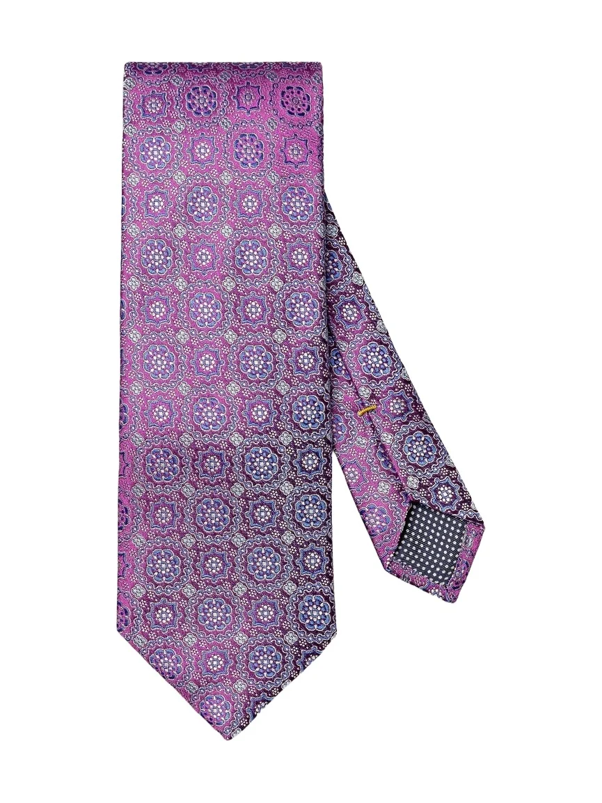 Eton Men's Micro Geometric Silk Tie