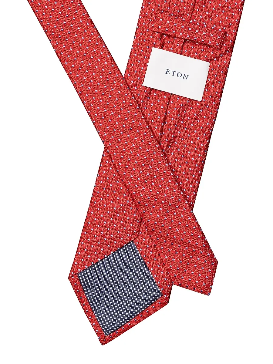 Eton Men's Geometric Diamond Silk Tie | Thumbnail 2