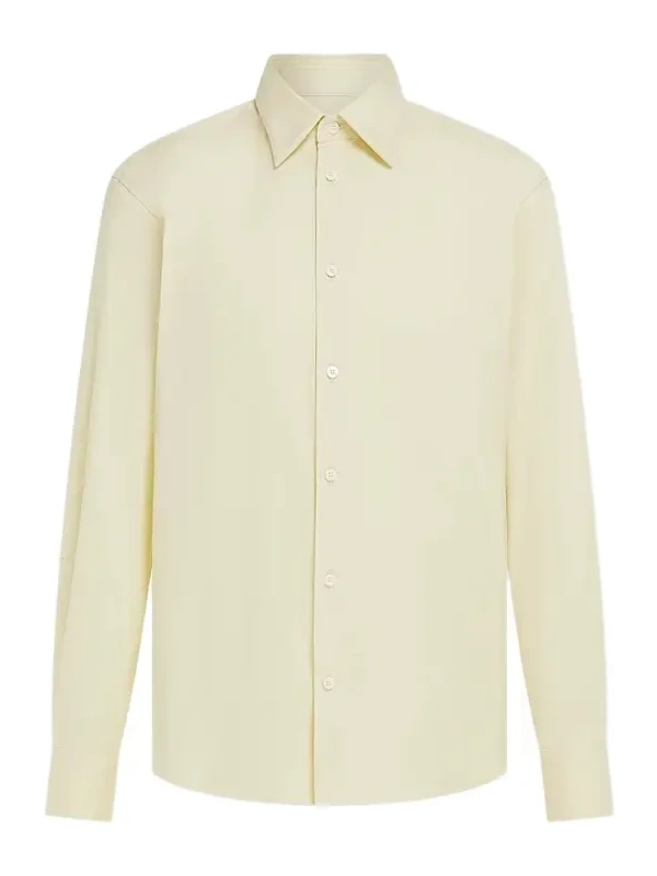 Ferragamo Men's Micro-Print Stretch-Cotton Poplin Shirt