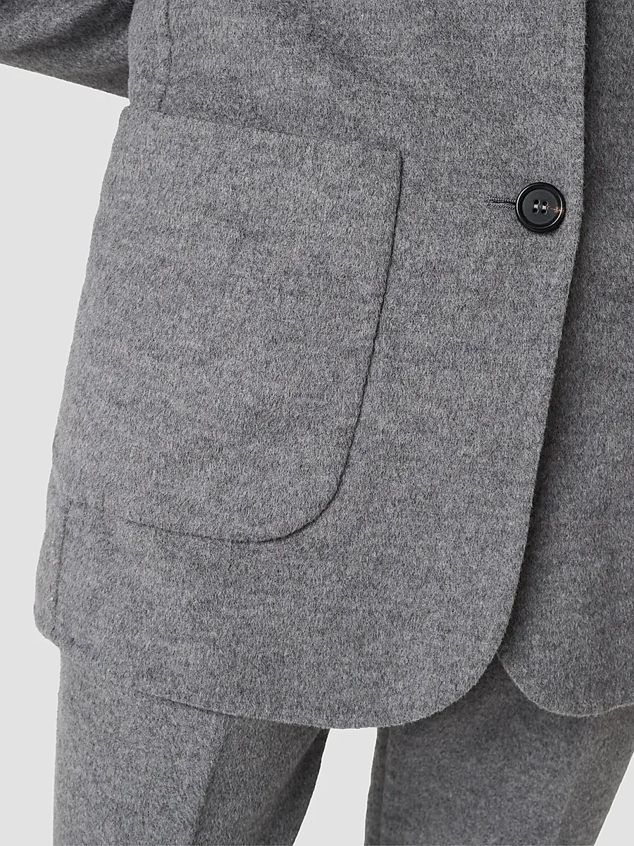 Miu Miu Women's Single-Breasted Double Wool Jacket | Thumbnail 6 Miu Miu Women's Single-Breasted Double Wool Jacket | Thumbnail 6