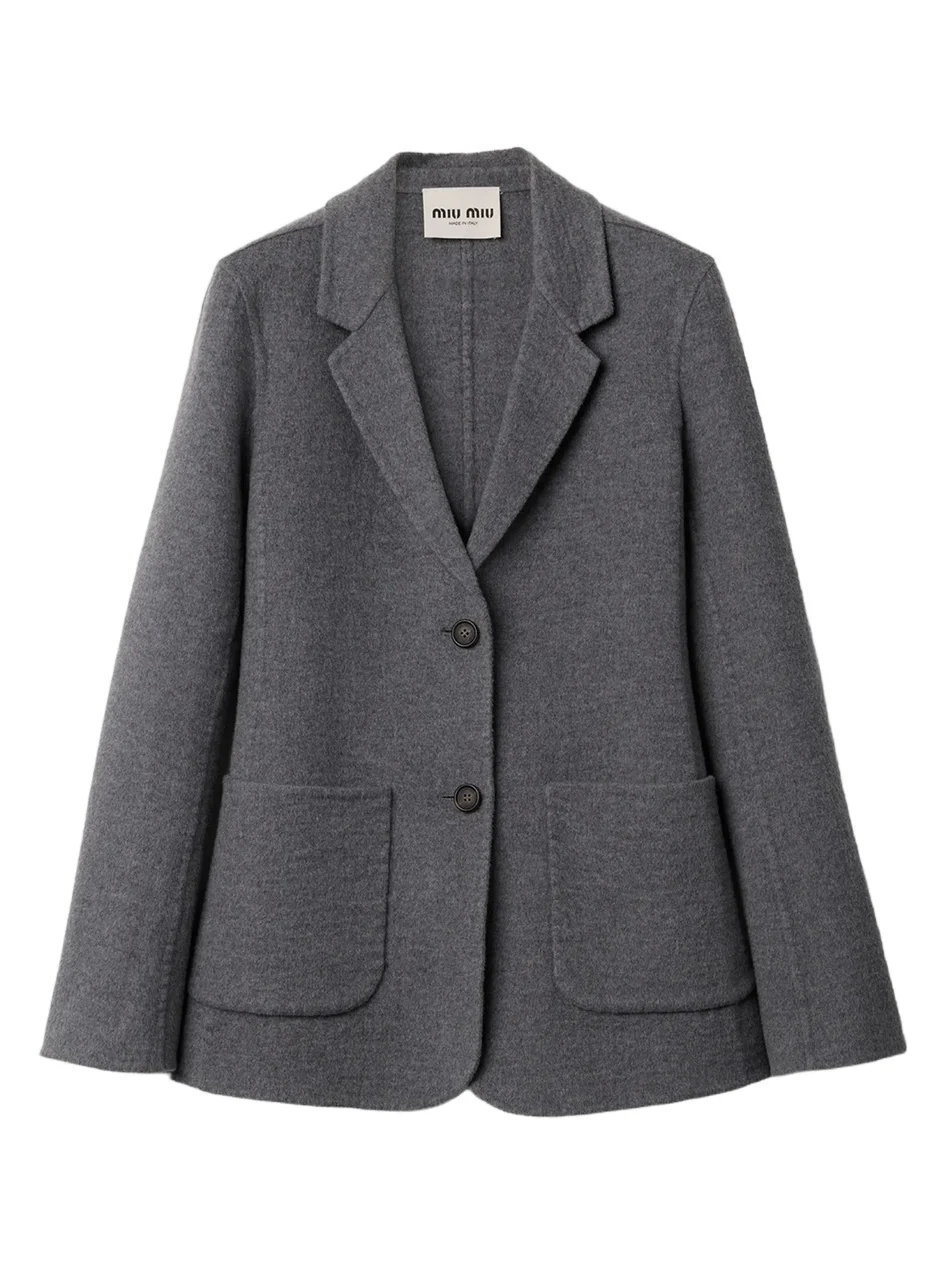 Women's Single-Breasted Double Wool Jacket Women's Single-Breasted Double Wool Jacket