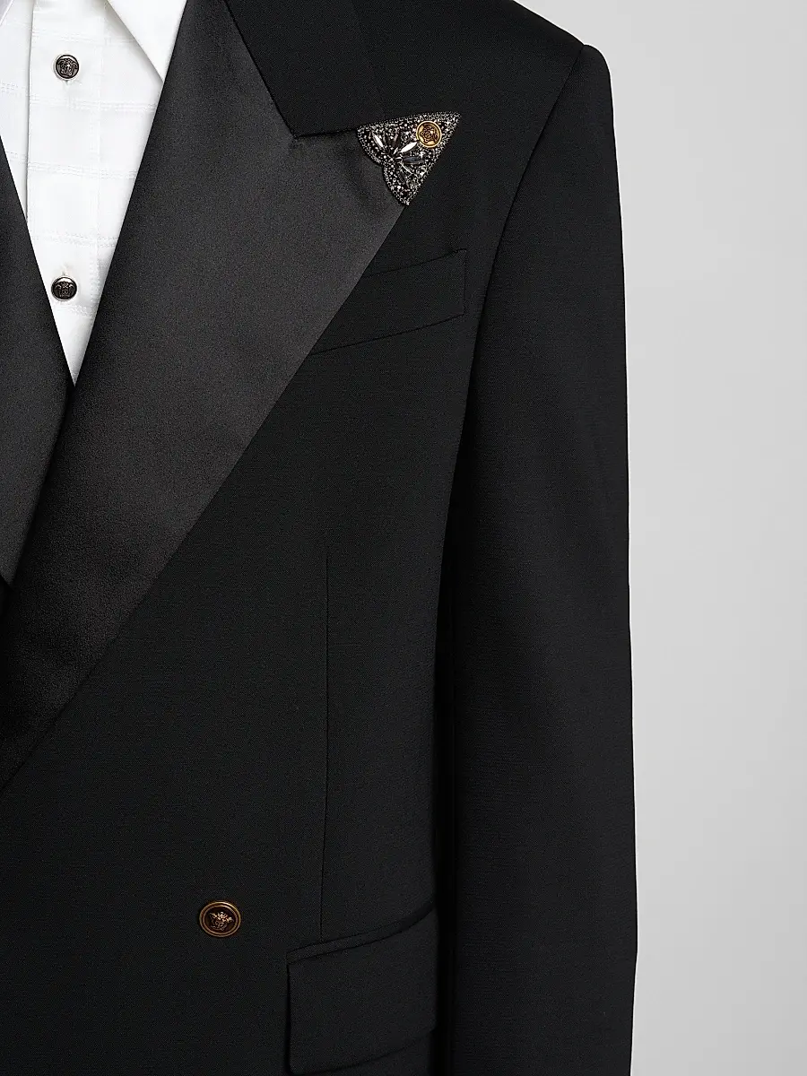 Versace Men's Embellished Stretch Wool Evening Jacket | Thumbnail 5 Versace Men's Embellished Stretch Wool Evening Jacket | Thumbnail 5
