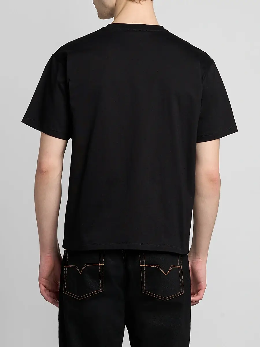 Versace Men's Logo Cotton Crewneck T-Shirt | Thumbnail 3 Versace Men's Logo Cotton Crewneck T-Shirt | Thumbnail 3