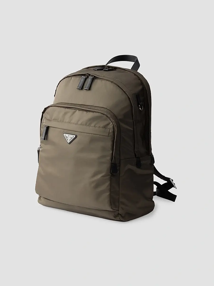 Prada Men's Re-Nylon and Saffiano Leather Backpack | Thumbnail 4 Prada Men's Re-Nylon and Saffiano Leather Backpack | Thumbnail 4