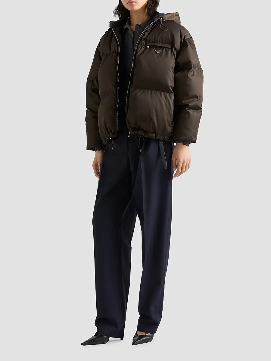 Prada Women's Nylon Down Jacket | Thumbnail 2 Prada Women's Nylon Down Jacket | Thumbnail 2
