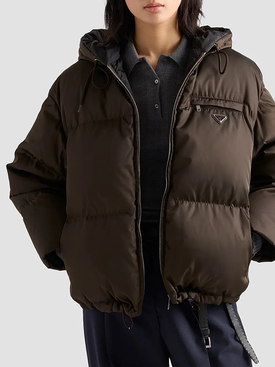 Prada Women's Nylon Down Jacket | Thumbnail 3 Prada Women's Nylon Down Jacket | Thumbnail 3